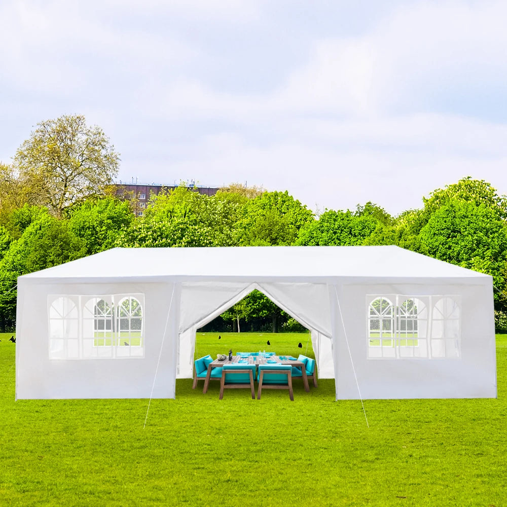 Waterproof Canopy Patio Wedding Gazebo, White