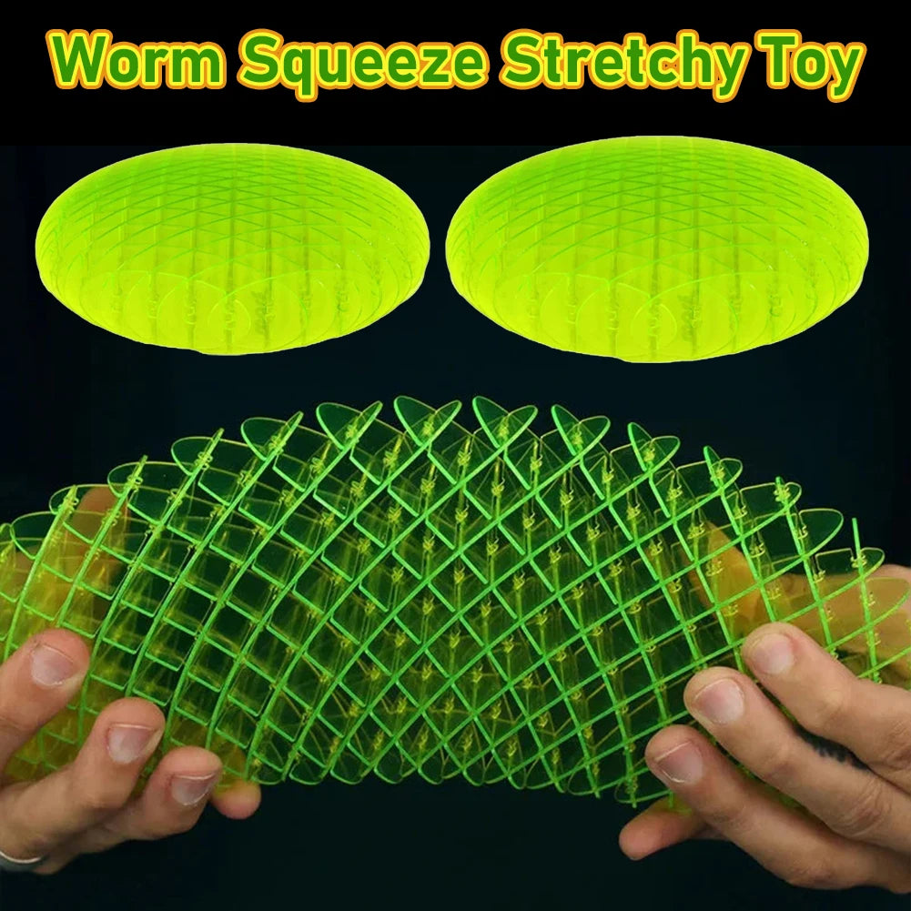 Worm Big Fidget Toy Fidget Worm Unpacking Morphing Worm Six Sided Pressing Stress Relief