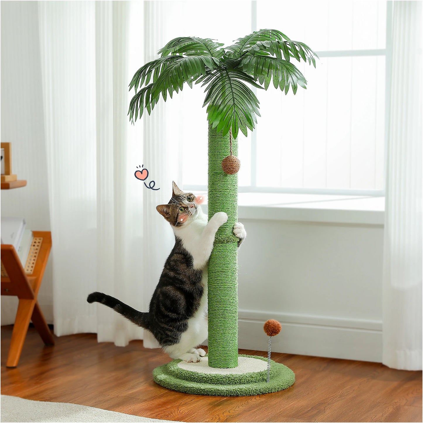 Covered Kitten Scratch Posts for Indoor Cats