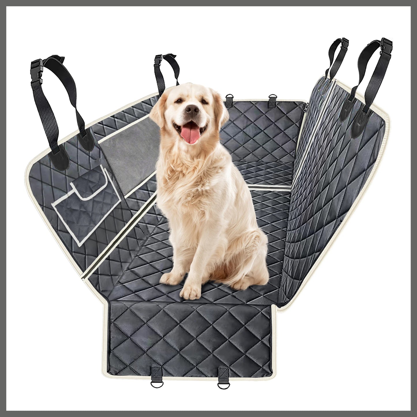 Car Pet Seat Cover Waterproof Pet Travel Accessories Foldable Dog Car