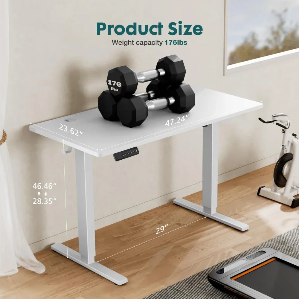 Standing Desk, Adjustable Height Electric Sit Stand Up Down