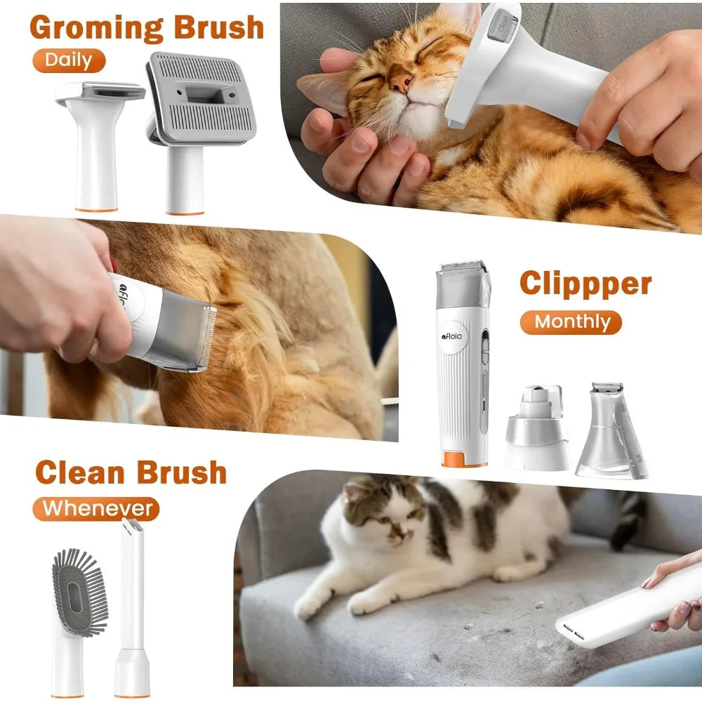 Dog Grooming Kit, Vacuum & Dog Clippers Nail Trimmer Grinder