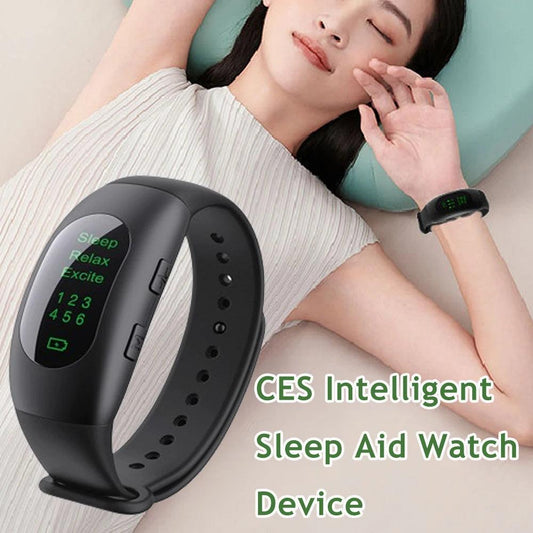 CES Intelligent Sleep Aid Watch Device Microcurrent Pulse Sleeping Instrument Rest Insomnia Hypnosis Anxiety Relief Sleeping Aid