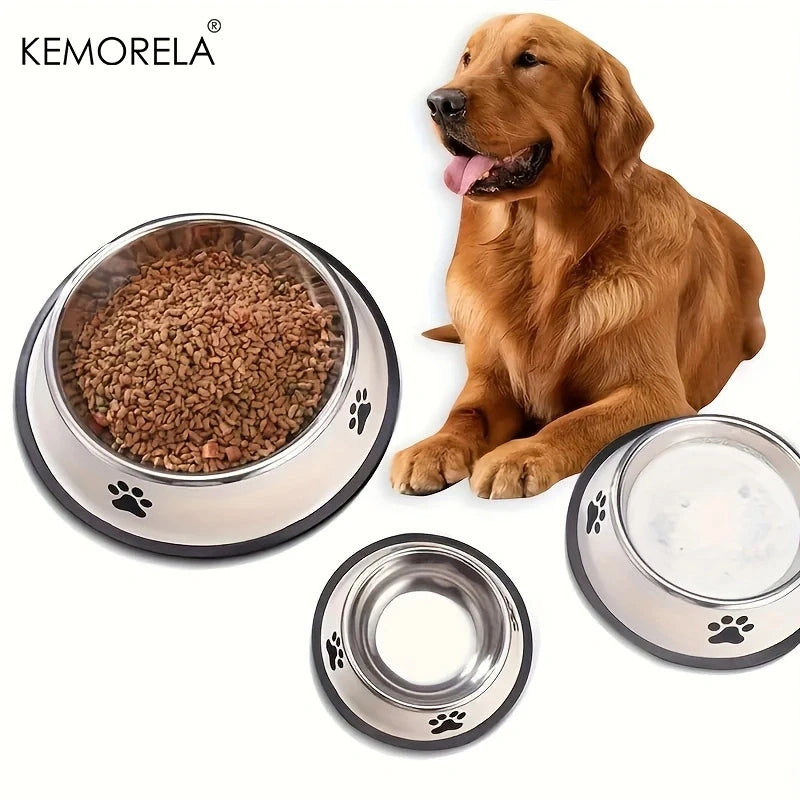 Stainless Steel Pet Dog Bowl Food Storage Container Dog Food Bowl