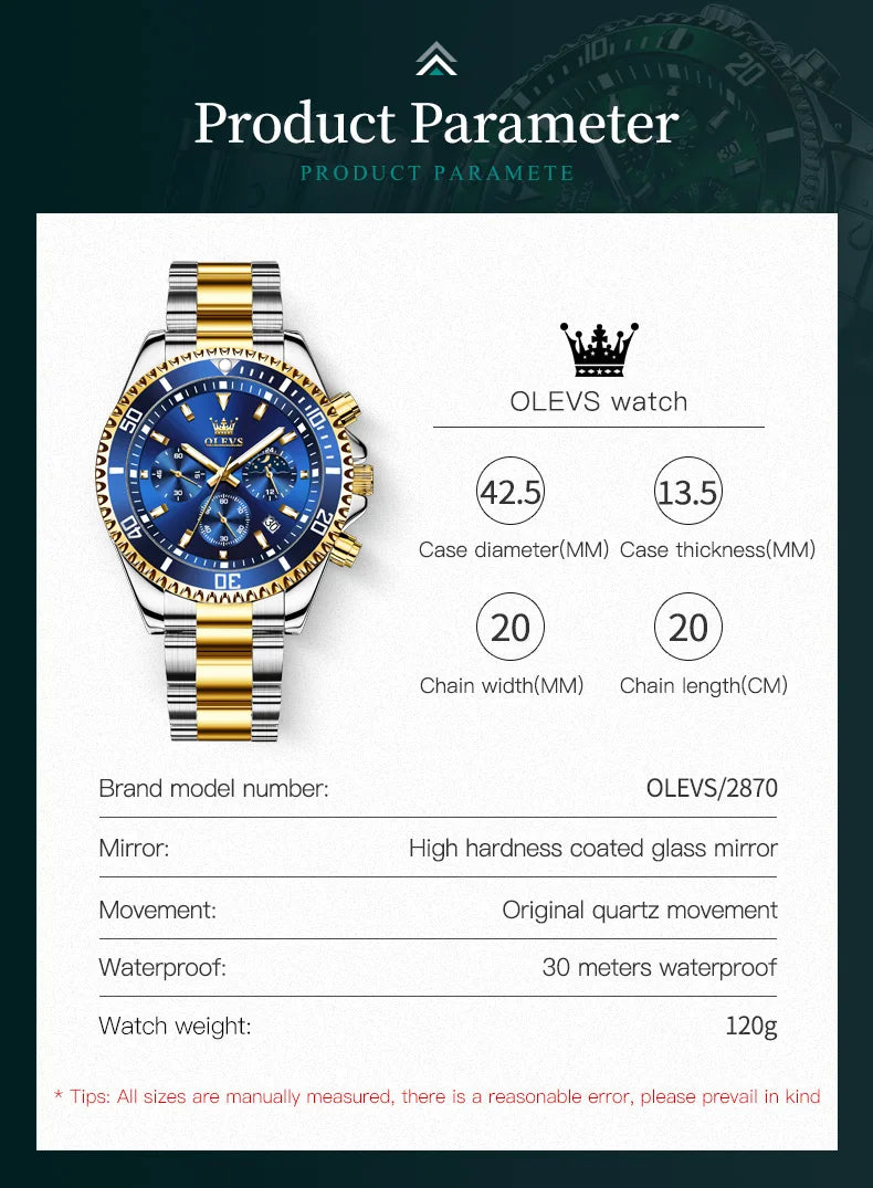 Fashion Business WristWatch for Men