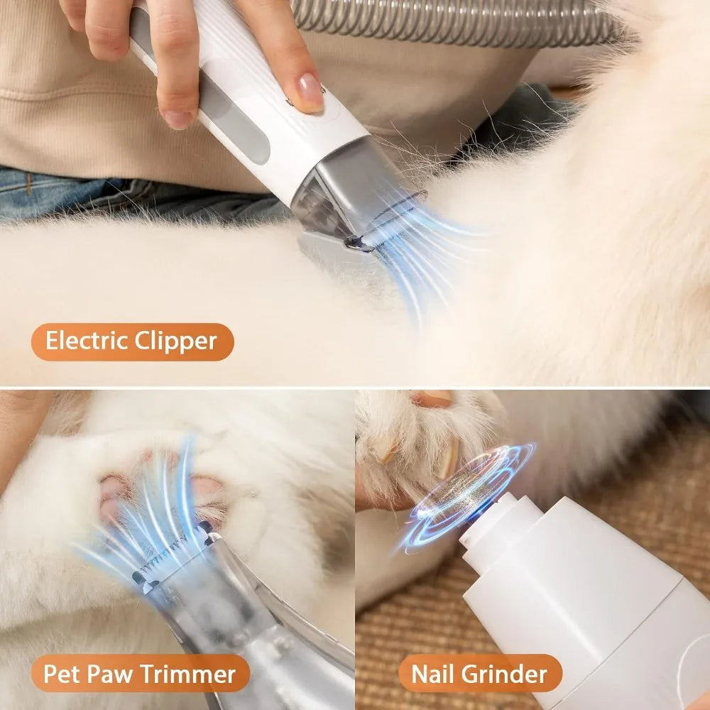 Dog Grooming Kit, Vacuum & Dog Clippers Nail Trimmer Grinder