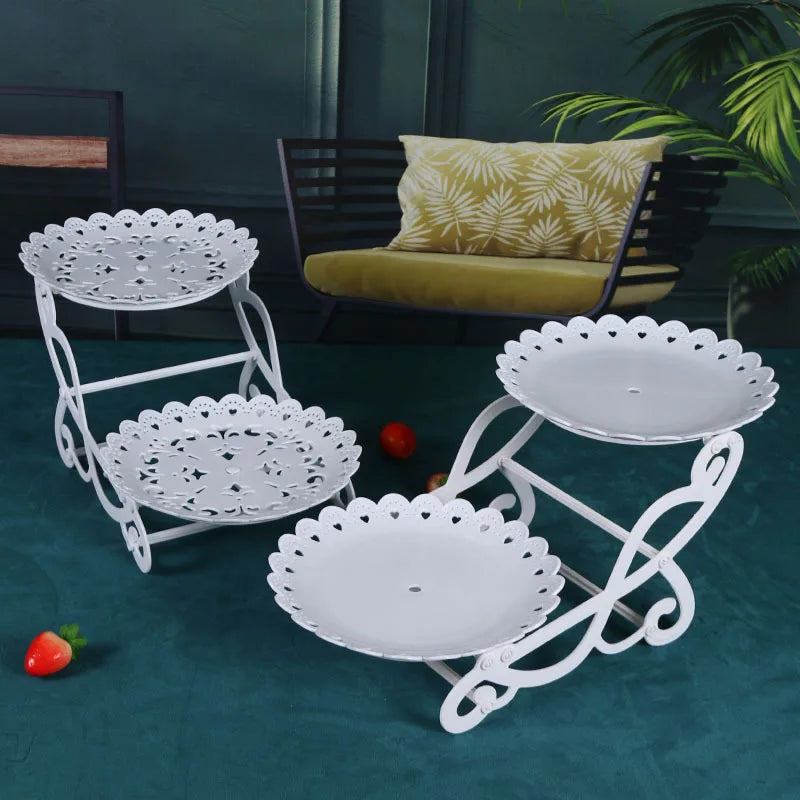 Multilayer Cake Stands Display Snack Candy Fruit Tray Cupcake Holder Dessert Rack