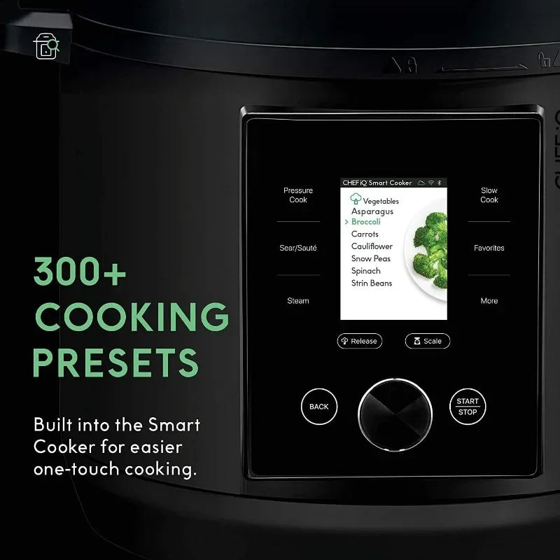 CHEF iQ Smart Pressure Cooker 10 Cooking Functions & 18 Features