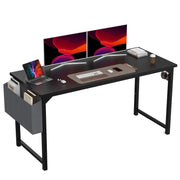 JHK Computer Desk Writing Study Office Gaming Table Modern Simple Style Compact with Side Bag Headphone Hook Easy Assembly - JNR Products