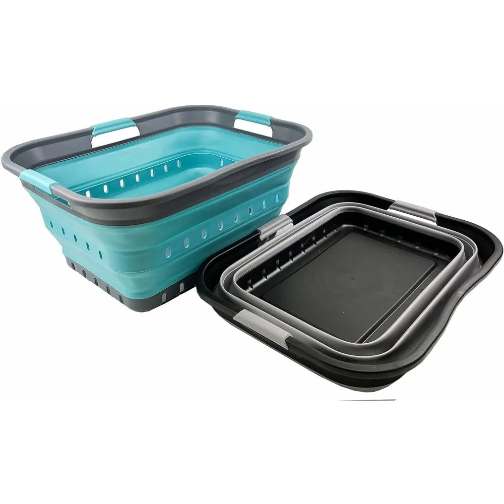 Foldable Pop-Up Storage Container/Organizer - Portable Basket