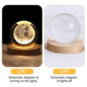 Crystal Ball Night Lights Glowing Planet Galaxy Astronaut 3D Moon Table Lamp - JNR Products