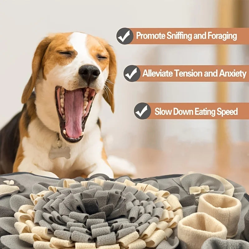 Pet Sniffing Mat For Dogs, Interactive Durable Dog Slow Feeding Pad Training Mat