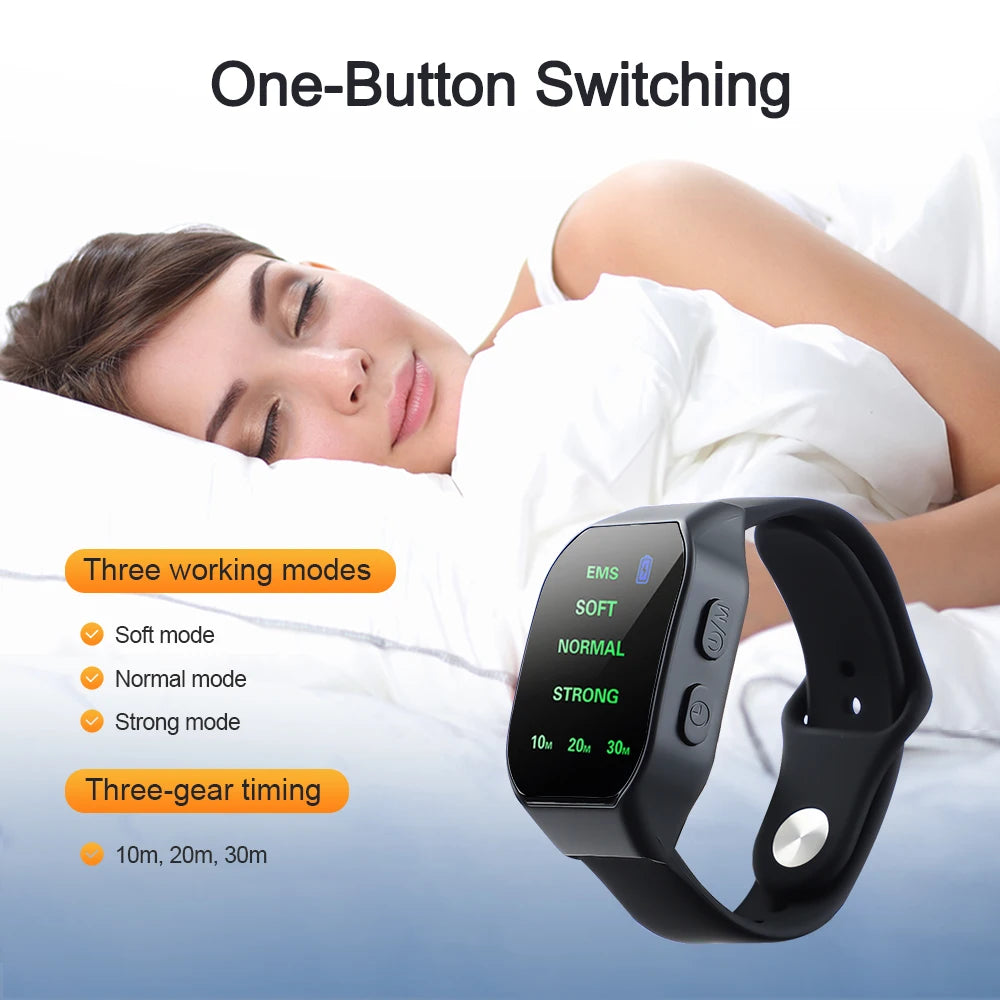 Sleep Aid Watch EMS Fast Sleep Rest Hypnosis Insomnia Artifact Wristband Watch Anti-anxiety Insomnia Hypnosis Device Relax Tool