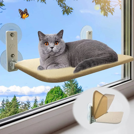 1 Pcs Foldable Cat Hammock Window Breathable Cloth Windowsill Cat Bed