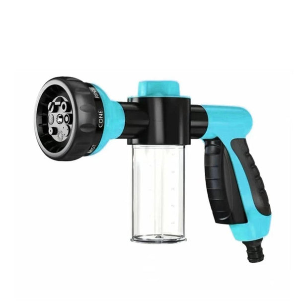 Dog Shower Sprayer 8 in 1 Garden Car Sprayer Gun High-pressure Hose Attachment Soap Dispenser - JNR Products