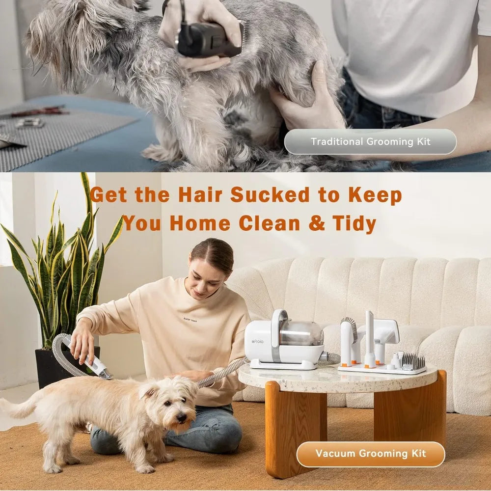 Dog Grooming Kit, Vacuum & Dog Clippers Nail Trimmer Grinder