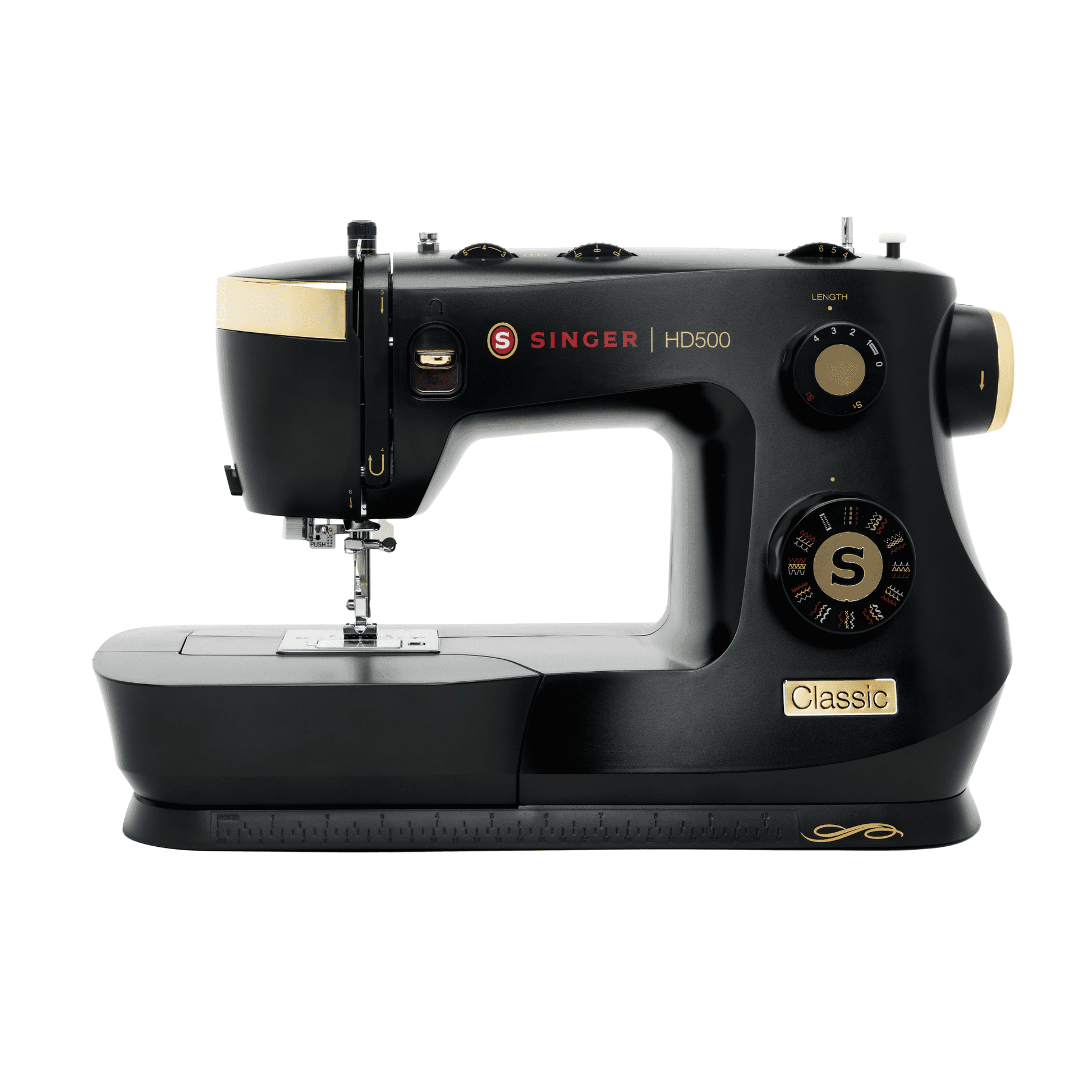 SINGER® HD500 Classic Sewing Machine, Black & Gold - JNR Products