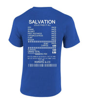 Salvation Jesus Paid It All Receipt Romans 6:23 Bible Scripture Mens Christian Tshirt Jesus Cross Short Sleeve T-shirt Graphic Tee-Black-large - JNR Products