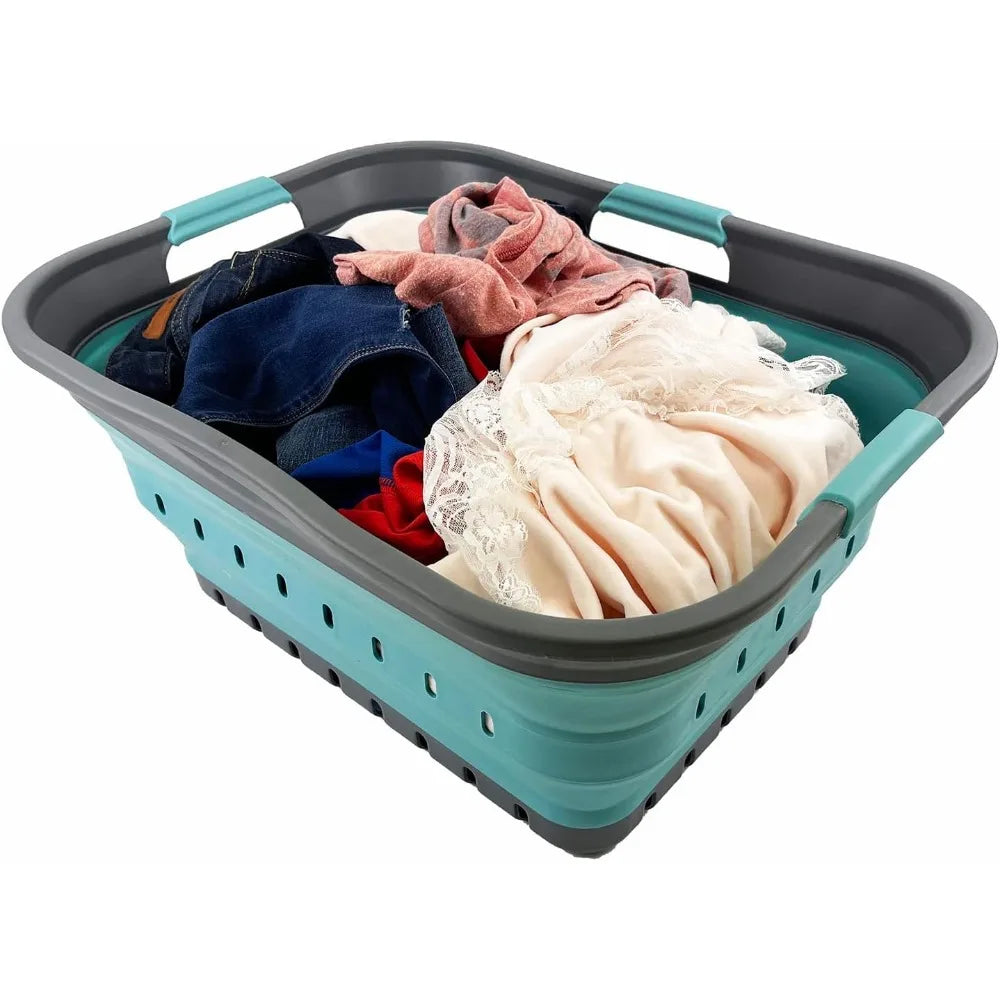 Foldable Pop-Up Storage Container/Organizer - Portable Basket