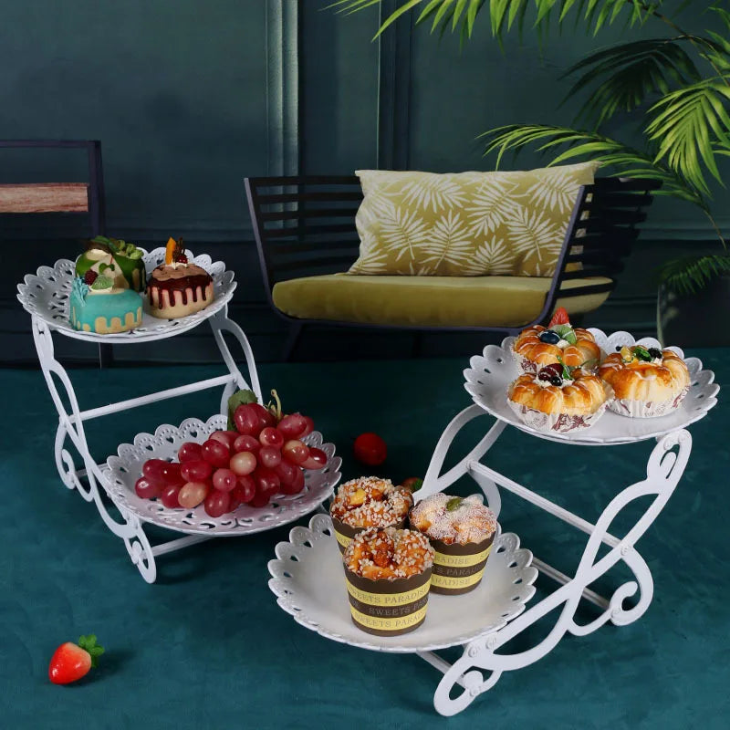 Multilayer Cake Stands Display Snack Candy Fruit Tray Cupcake Holder Dessert Rack