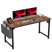 JHK Computer Desk Writing Study Office Gaming Table Modern Simple Style Compact with Side Bag Headphone Hook Easy Assembly - JNR Products