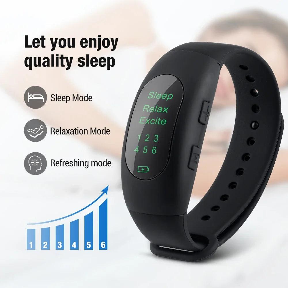 CES Intelligent Sleep Aid Watch Device Microcurrent Pulse Sleeping Instrument Rest Insomnia Hypnosis Anxiety Relief Sleeping Aid