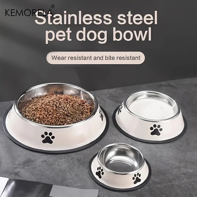 Stainless Steel Pet Dog Bowl Food Storage Container Dog Food Bowl