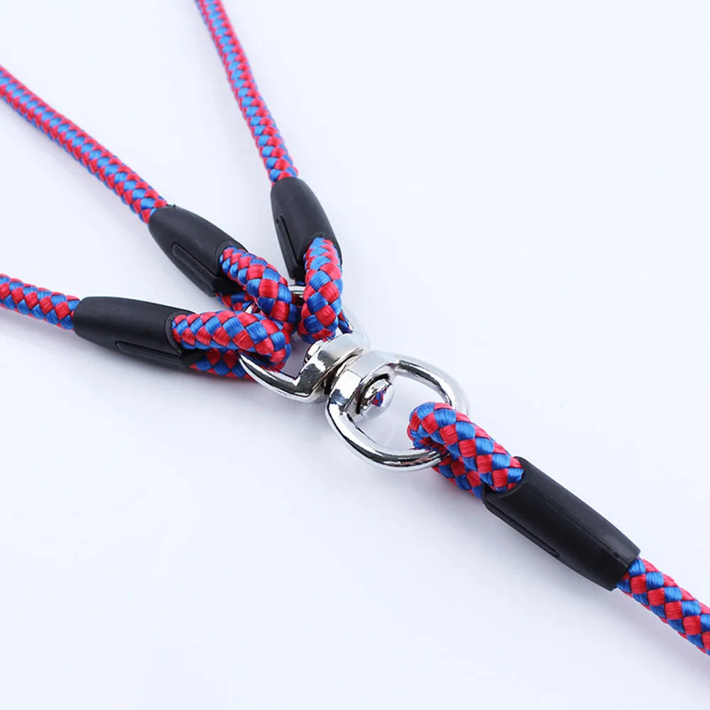 3 Way Dog Coupler Leash No Tangle Splitter Triple Dog Leash for Walking Running