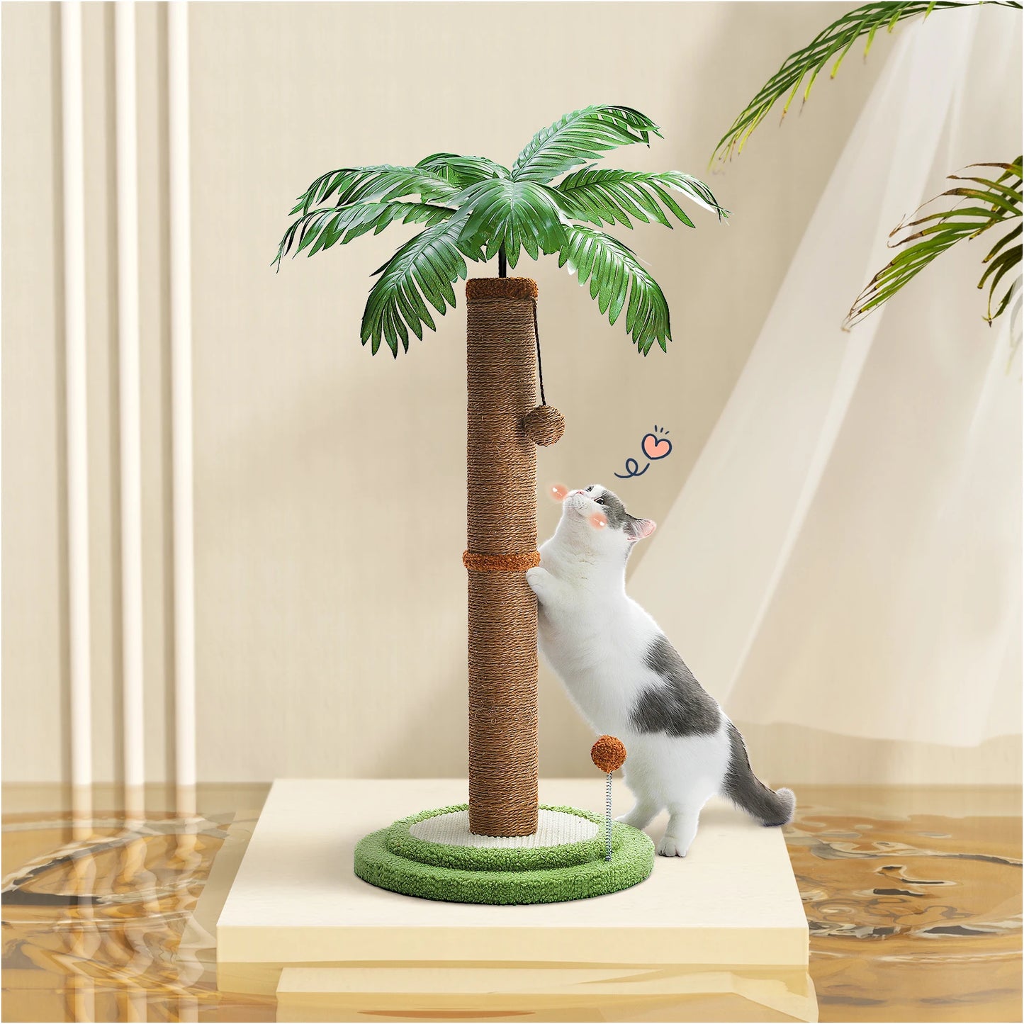 Covered Kitten Scratch Posts for Indoor Cats