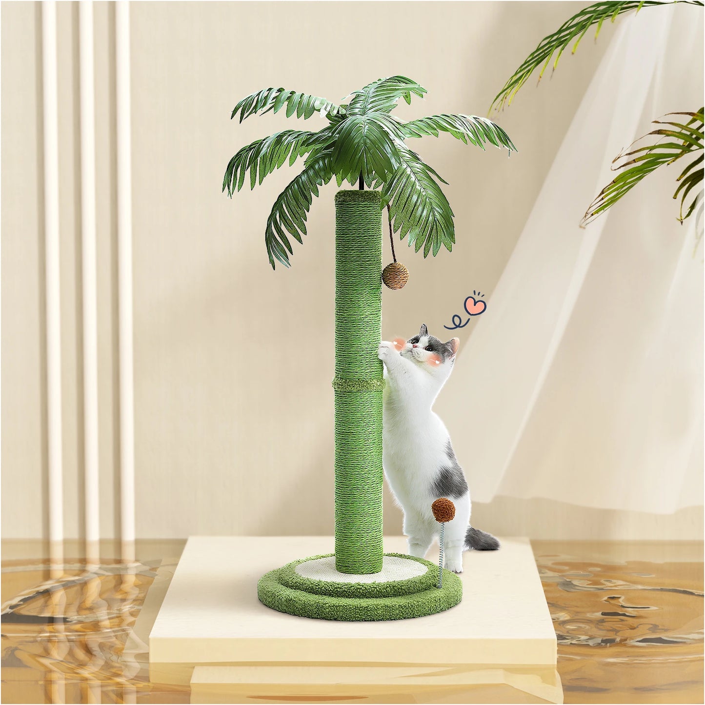 Covered Kitten Scratch Posts for Indoor Cats