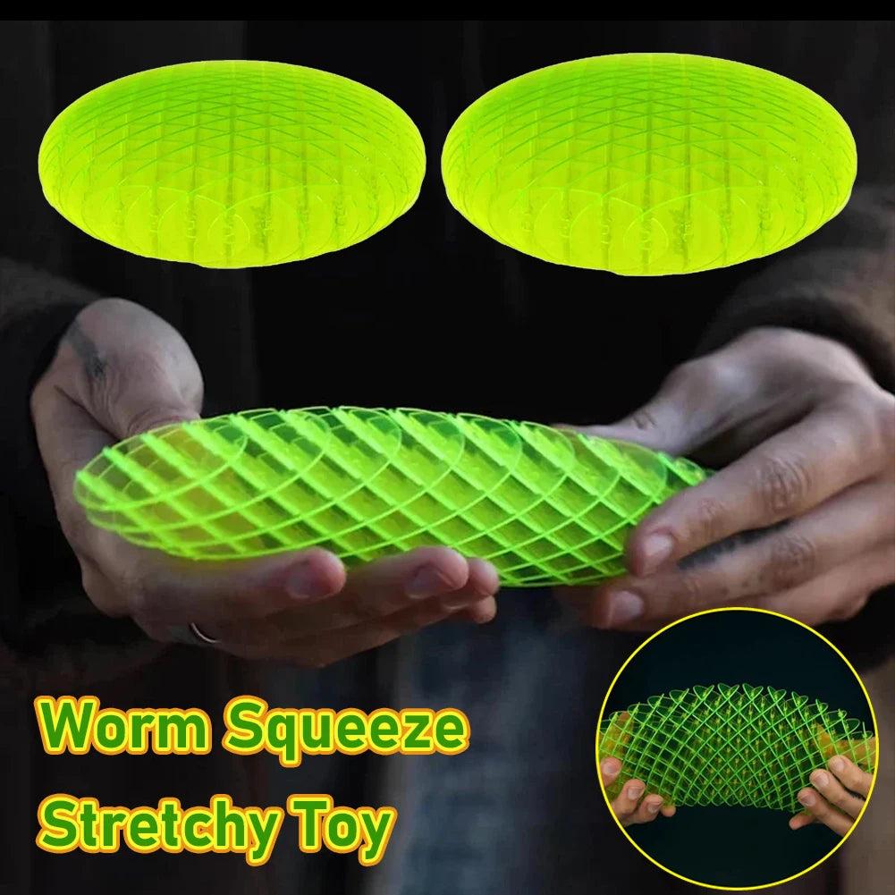 Worm Big Fidget Toy Fidget Worm Unpacking Morphing Worm Six Sided Pressing Stress Relief