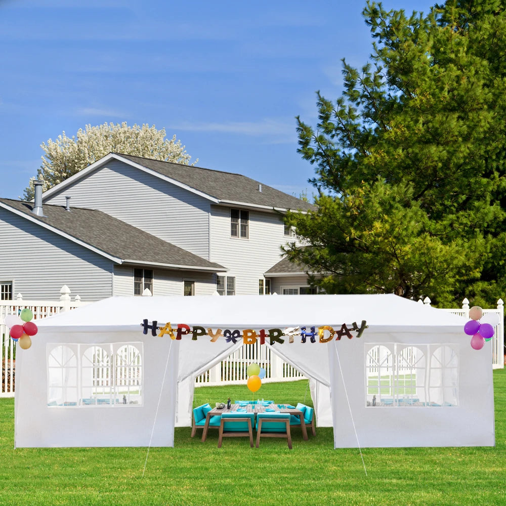 Waterproof Canopy Patio Wedding Gazebo, White