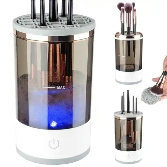 Brush Cleaner 3 In 1 Portable Women Eye Shadow Brush Holder Stand Tool And Dryer Beauty Makeup Tools