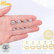 Diamond Stud 10k Earrings For Men Women Screw Back Earrings Fine Jewelry - JNR Products