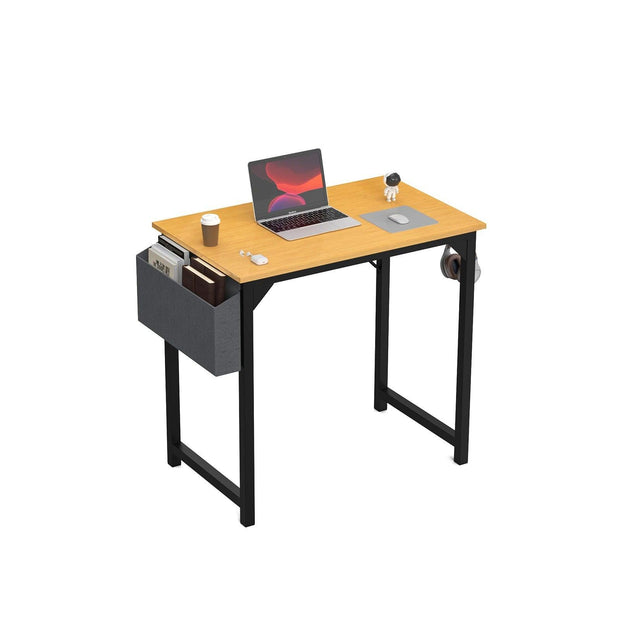 JHK Computer Desk Writing Study Office Gaming Table Modern Simple Style Compact with Side Bag Headphone Hook Easy Assembly - JNR Products