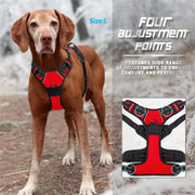 No Pull Dog Harness Front Clip Heavy Duty Reflective Easy Control Handle for Large Dog Walking - JNR Products