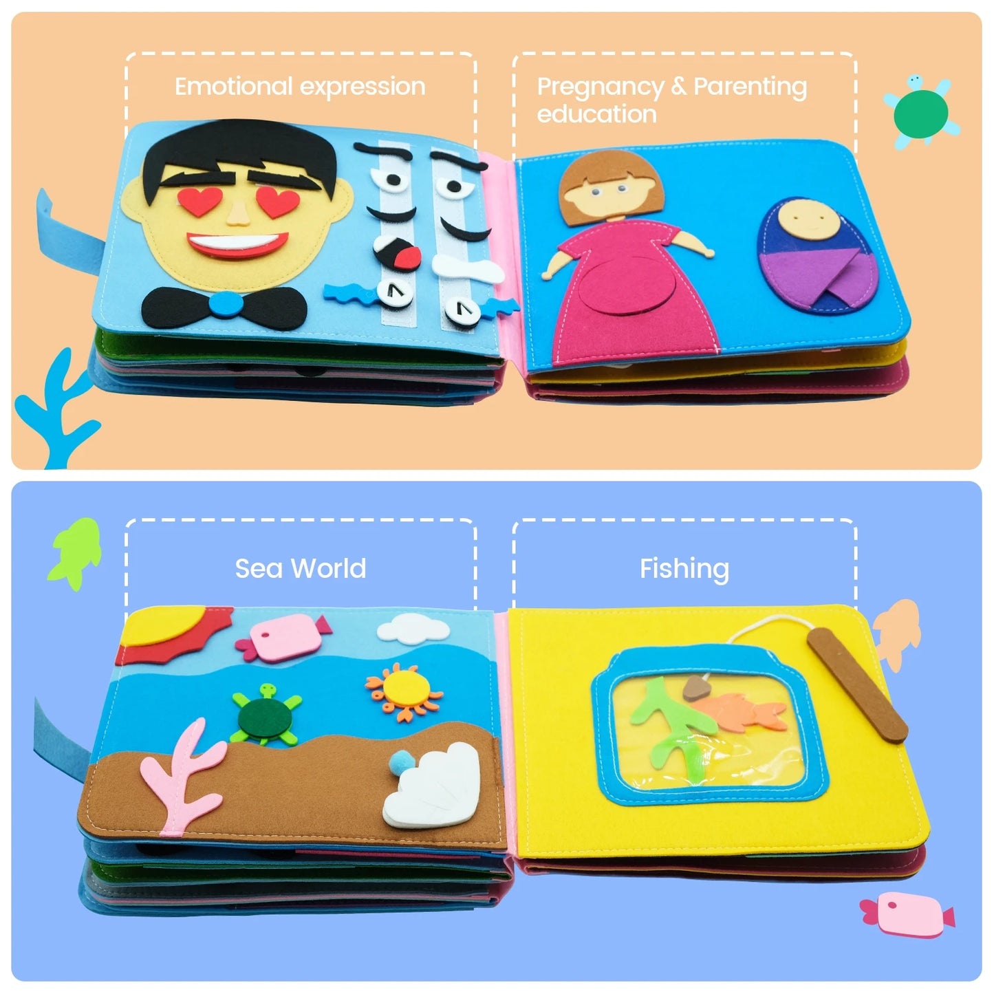 Baby Cloth Books Toddler Basic Life Skill Early Learning