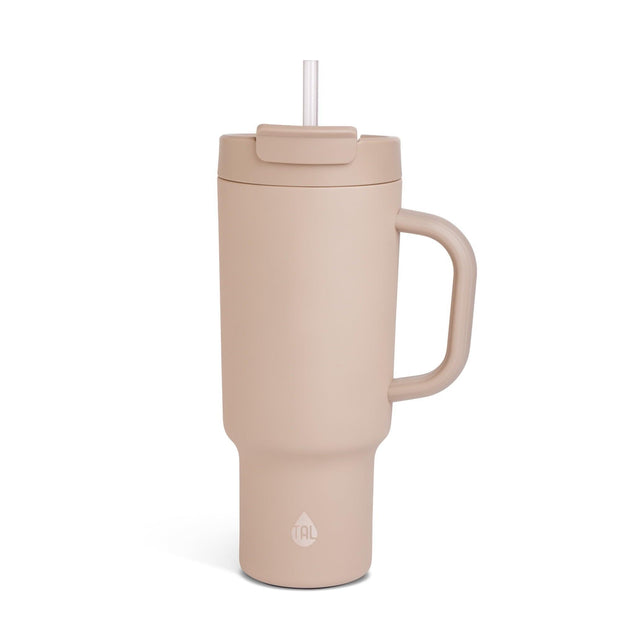 TAL Stainless Steel Hudson Tumbler with Straw 40 fl oz, Shimmering Pink - JNR Products