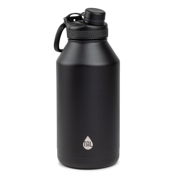 TAL Stainless Steel Ranger Water Bottle 64oz, Black - JNR Products