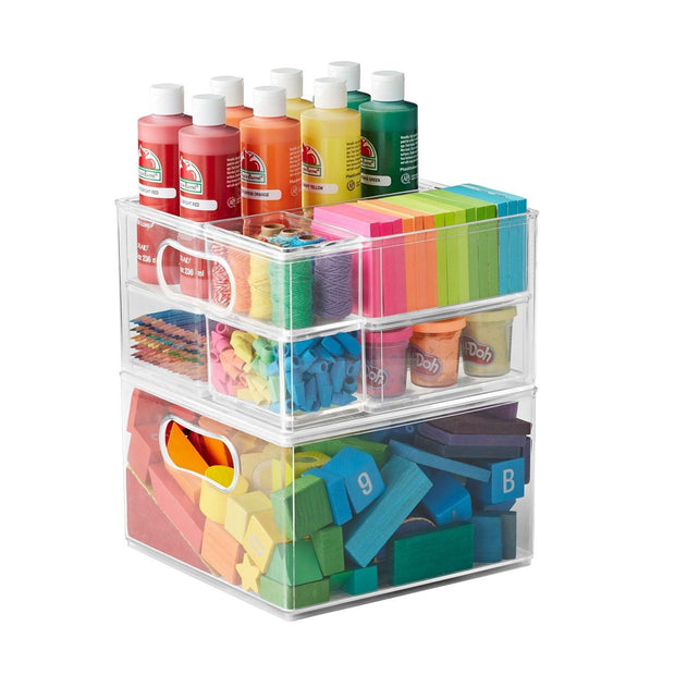 The Home Edit 8 Piece Multipurpose Edit, Plastic Storage Organizing System, Clear - JNR Products