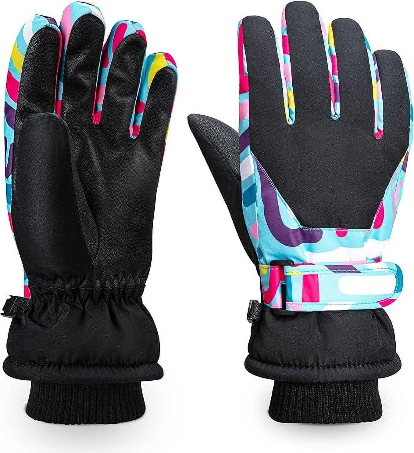 ThxToms Kids Winter Gloves Waterproof Ski Snow Snowboard Gloves for Ourdoor Sports, Boys and Girls Cold Weather Gloves - JNR Products