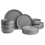 Thyme & Table Dinnerware Ava Stoneware, 12 Piece Set - JNR Products