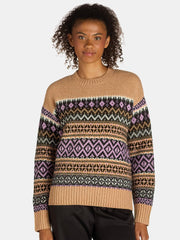 Time and Tru Women's and Women's Plus Fair Isle Pullover Sweater, Midweight, Sizes XS-4X - JNR Products