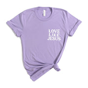 Verita Culture Women's Love Like Jesus Christian Graphic Short Sleeve Tee T-shirt - JNR Products