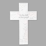 Roman 14164 For this Child Wall Cross, 7.75-inch Height, Resin and Stone Mix - JNR Products