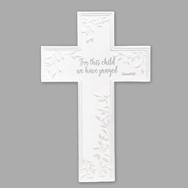 Roman 14164 For this Child Wall Cross, 7.75-inch Height, Resin and Stone Mix - JNR Products