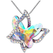 Xuemjiao Necklaces for Women Butterfly Crystal Necklace with Premium Birthstone Crystal Jewelry Gifts for Women Necklace (L,One Size) - JNR Products