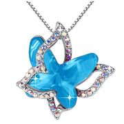 Xuemjiao Necklaces for Women Butterfly Crystal Necklace with Premium Birthstone Crystal Jewelry Gifts for Women Necklace (L,One Size) - JNR Products