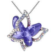 Xuemjiao Necklaces for Women Butterfly Crystal Necklace with Premium Birthstone Crystal Jewelry Gifts for Women Necklace (L,One Size) - JNR Products