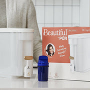 Beautiful by PUR 30 Cup Dispenser Water Filtration System, Filter Included, White Icing (PDS1820W) - JNR Products